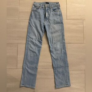 MOTHER High Waisted Straight Leg Jeans
